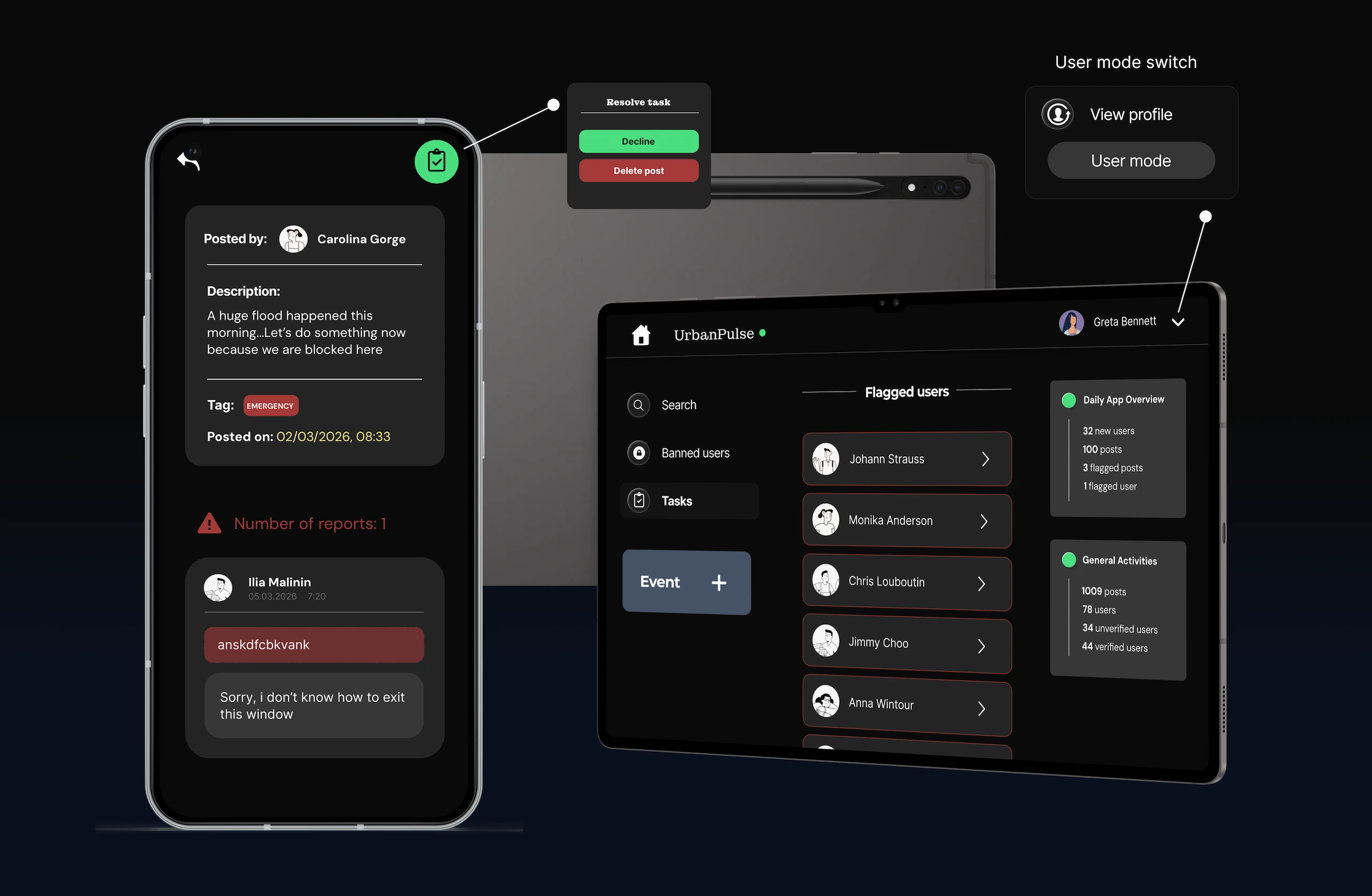 UrbanPulse App Desktop screen 7