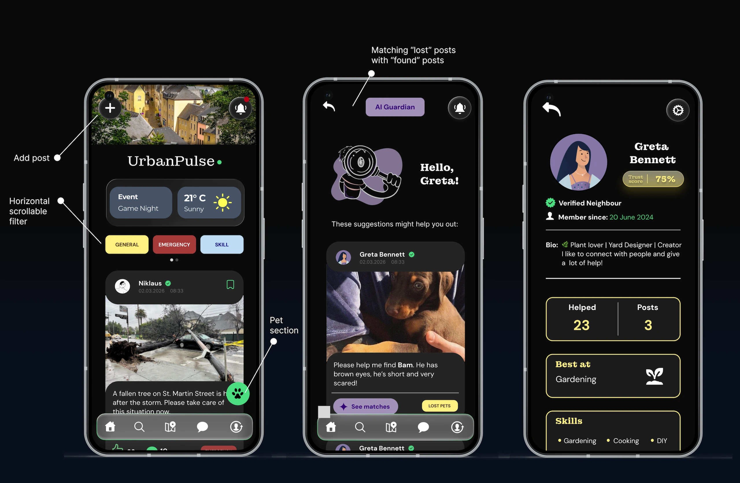 UrbanPulse App Desktop screen 1